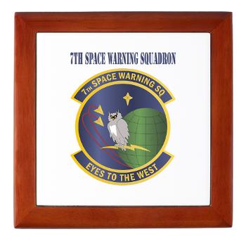 7SWS - M01 - 03 - 7th Space Warning Squadron With Text - Keepsake Box